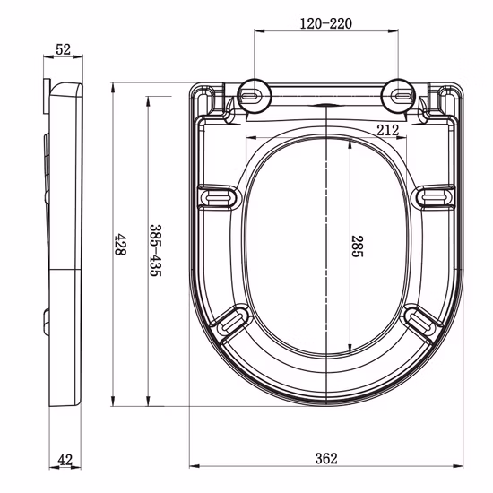 Nova alta qualidade de plástico uma peça macio perto duroplast uf estilo design ocidental wc capa assento do vaso sanitário